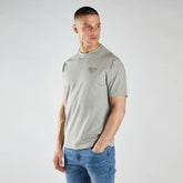 desel crew neck light grey tee shirt for men